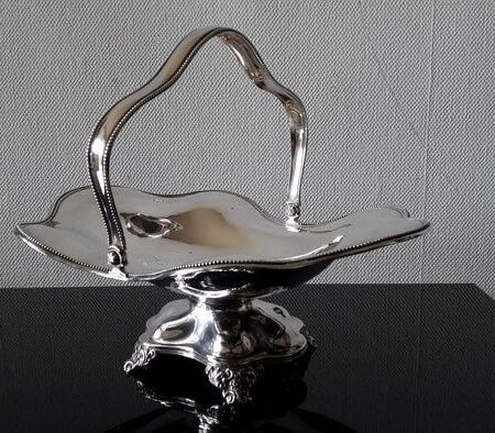 Antique Silver Puff Basket - .934 silver - J.G.Meijer - Benten & Zn, Amsterdam