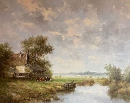 Albertus J. Temming (1942) - Polder landscape