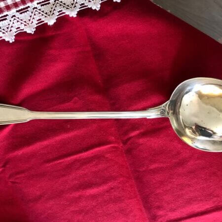 Large ladle - spoon - .800 silver - Belgium - Early 20th century