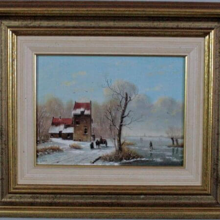 Leo Pors (1955) - Winter landscape