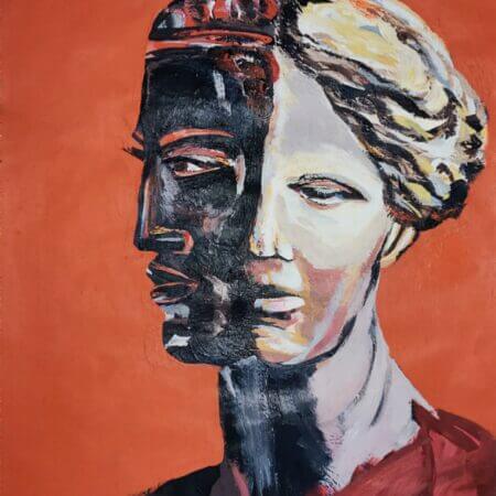 Impressive Roman Greece Double face portrait - Iban Reyes Tejera -2020